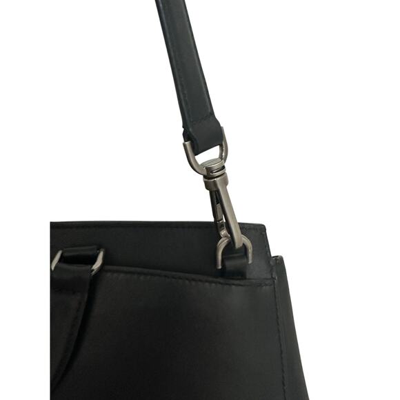 TUMI Mariella Collection Thalia Satchel In Black Calf Leather - Picture 10 of 13